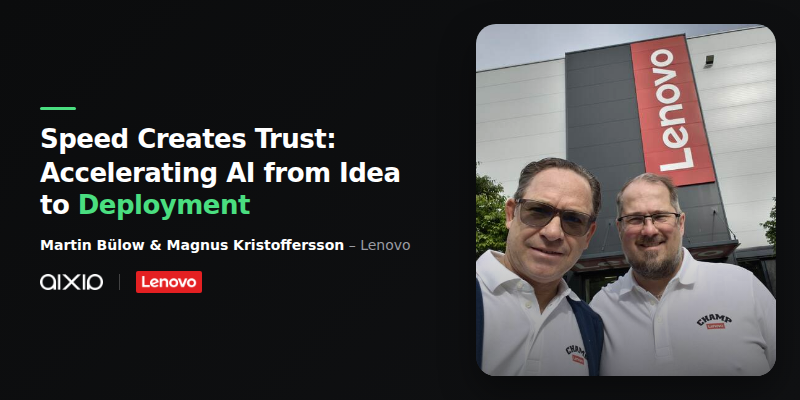 Speed Creates Trust: Accelerating AI from Idea to Deployment